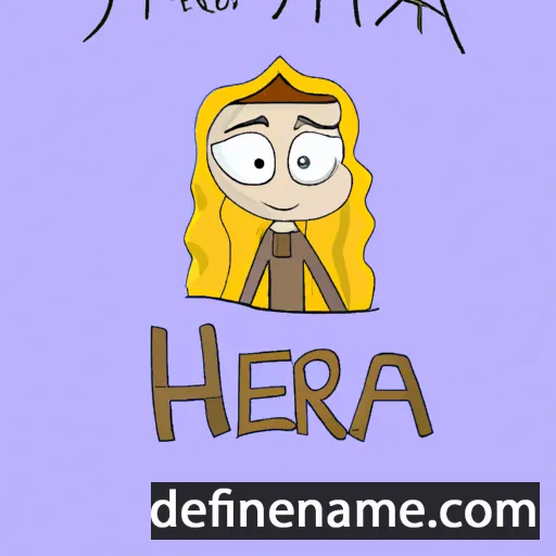 cartoon of the name Heira