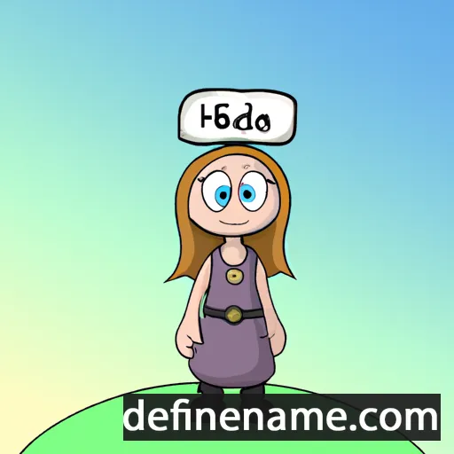 cartoon of the name Heiða