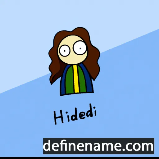 cartoon of the name Heiðný