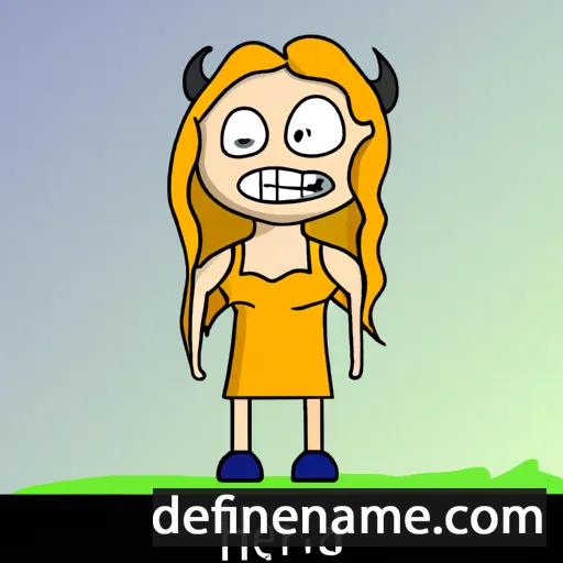 cartoon of the name Heiðr