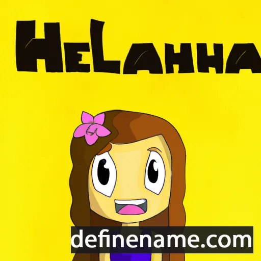 cartoon of the name Helaina