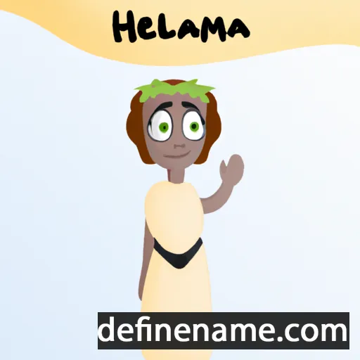 cartoon of the name Helamana