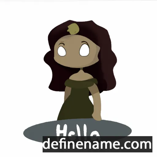 cartoon of the name Heleia