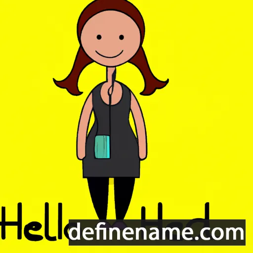 cartoon of the name Helend