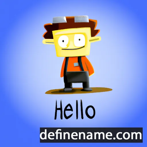 cartoon of the name Heliko