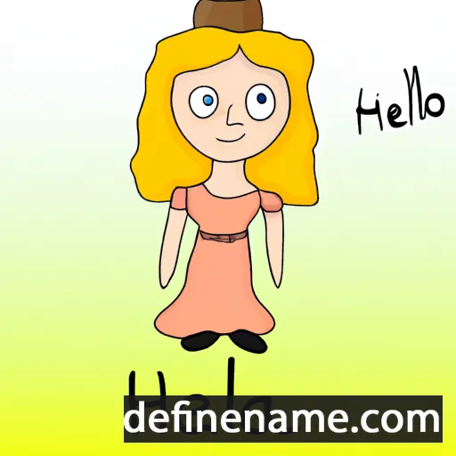 cartoon of the name Helja