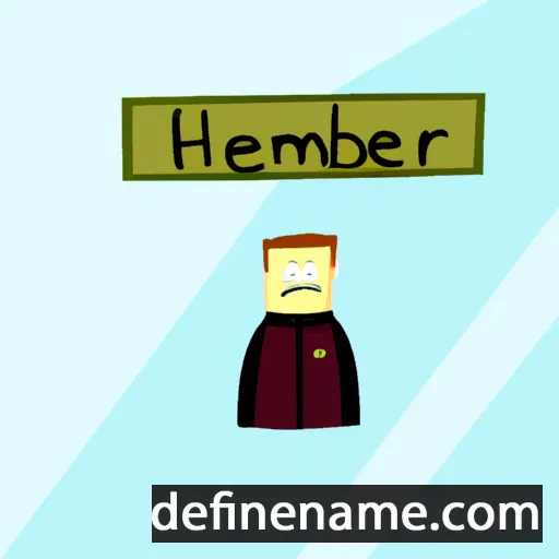 cartoon of the name Helmbert