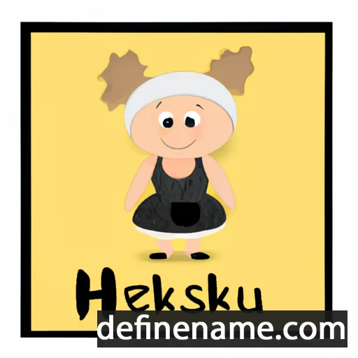 cartoon of the name Heluška