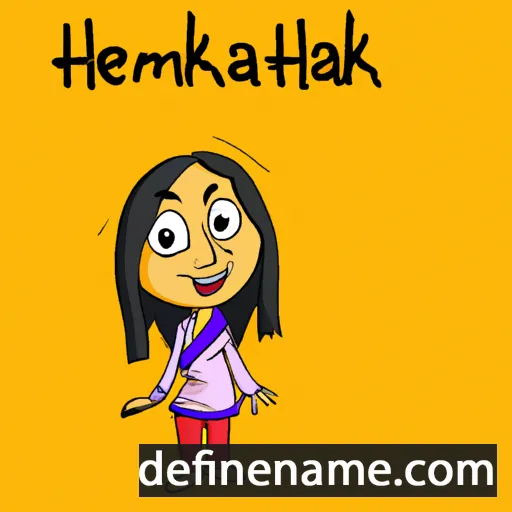 cartoon of the name Hemakshi