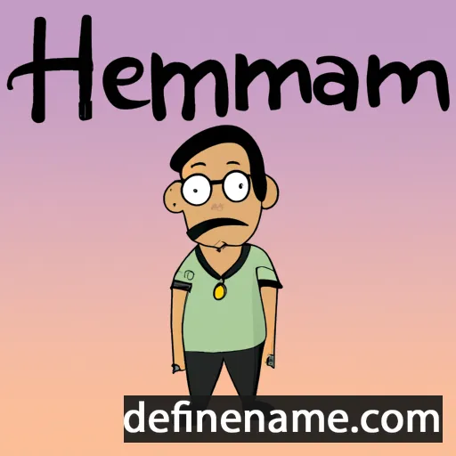 cartoon of the name Hemant