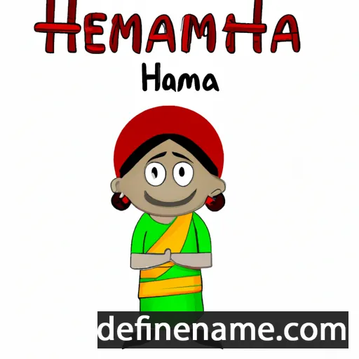 cartoon of the name Hemantha