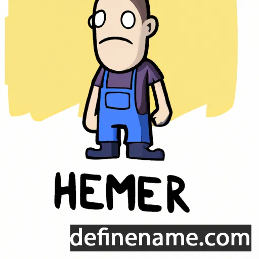 cartoon of the name Hemer