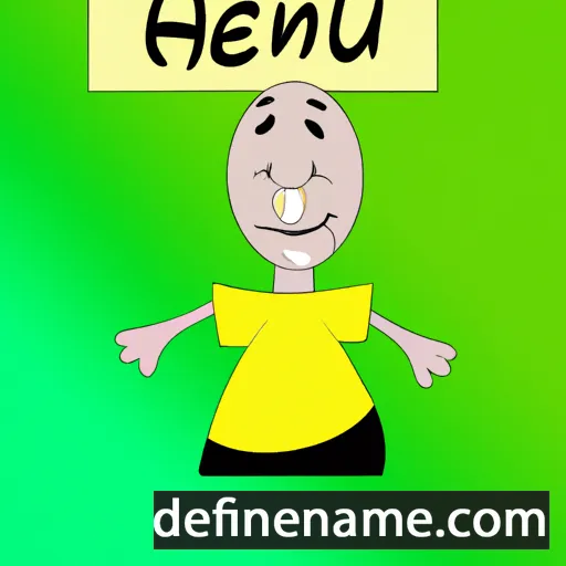 cartoon of the name Heńü