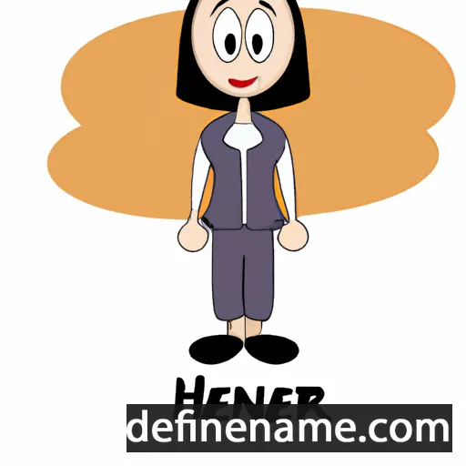 cartoon of the name Henar