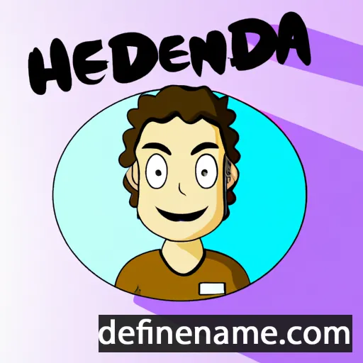 cartoon of the name Hendra