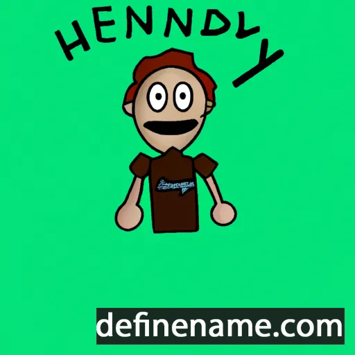 cartoon of the name Hendry