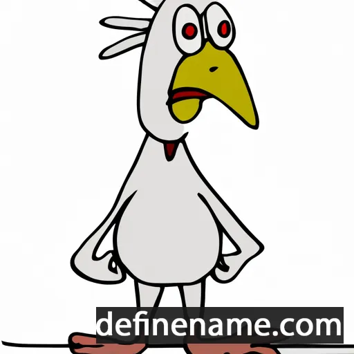 cartoon of the name Hened