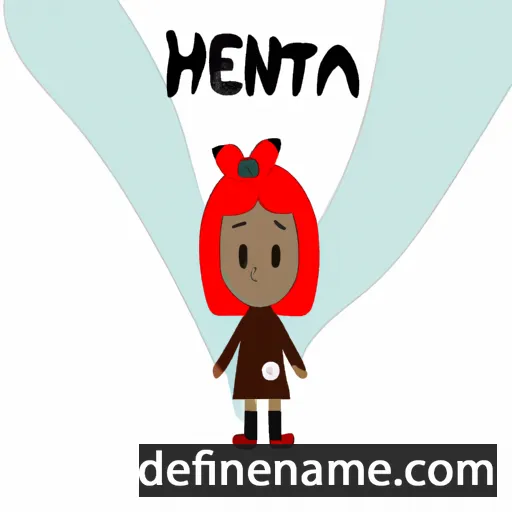 cartoon of the name Heniuta