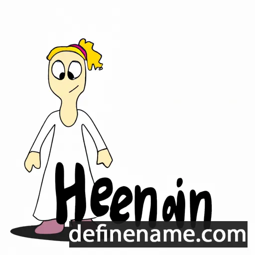 cartoon of the name Henni