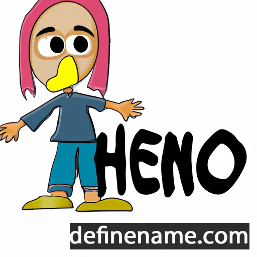 cartoon of the name Henno