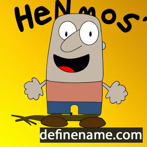 cartoon of the name Henos