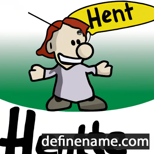 cartoon of the name Hentie