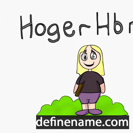 cartoon of the name Herbjørg