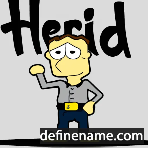 cartoon of the name Herfrid