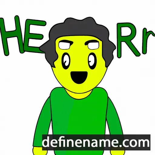 cartoon of the name Heri