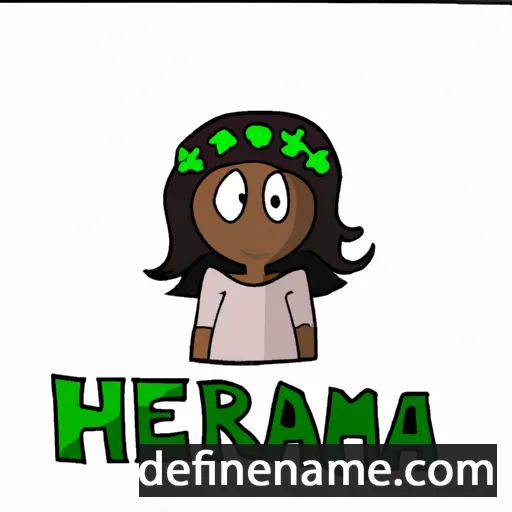 cartoon of the name Hermaia