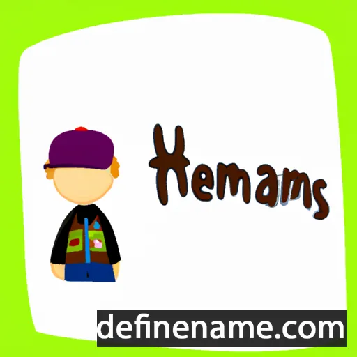 cartoon of the name Hermanis