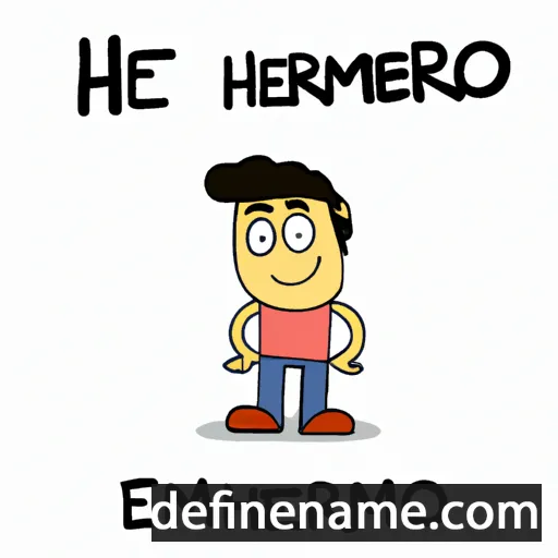 cartoon of the name Hermano