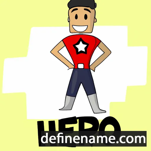 cartoon of the name Hêro