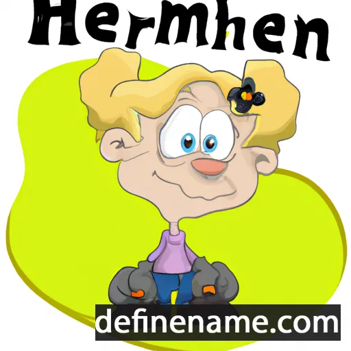 cartoon of the name Hermien