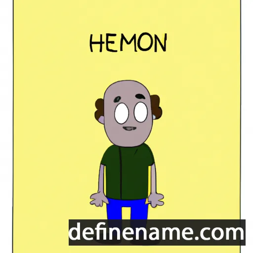 cartoon of the name Hermon