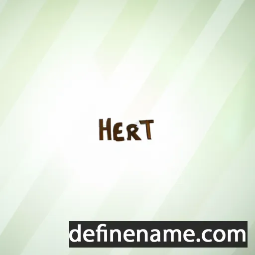 cartoon of the name Herta