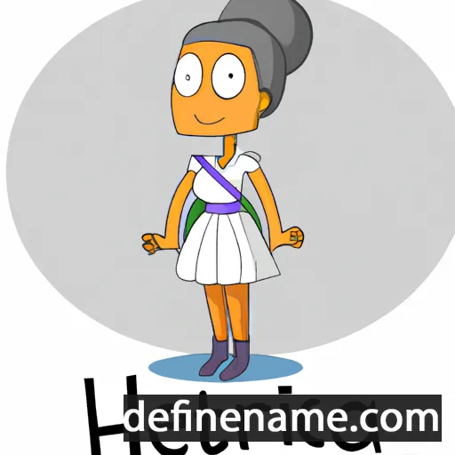 cartoon of the name Hertica