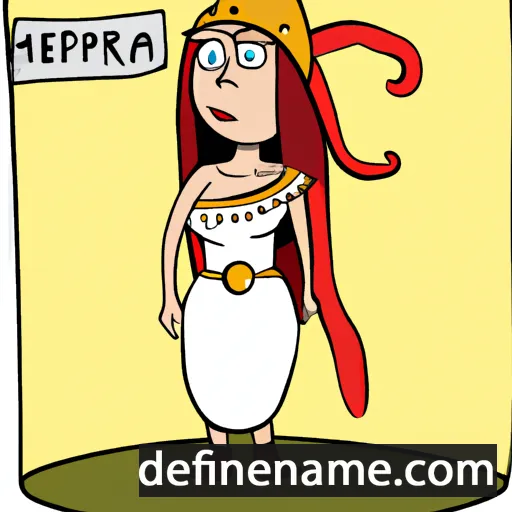 cartoon of the name Hespera