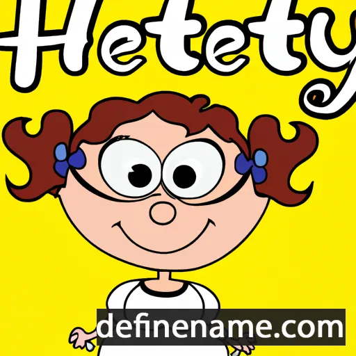 cartoon of the name Hettye