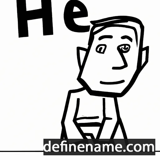 cartoon of the name Hew