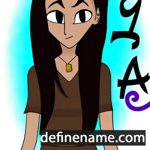 cartoon of the name Hiara