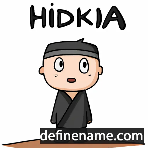 cartoon of the name Hidaka