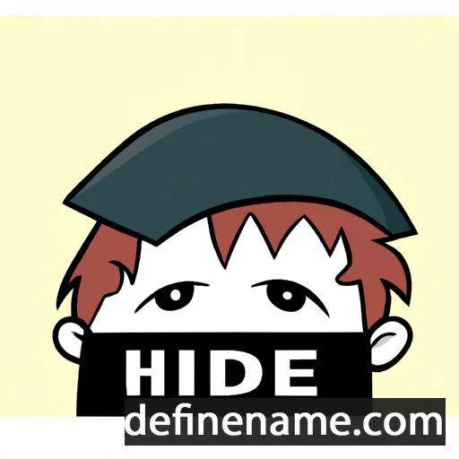 cartoon of the name Hide