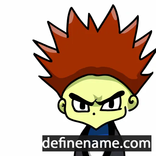 cartoon of the name Hidefumi