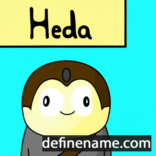 cartoon of the name Hidema