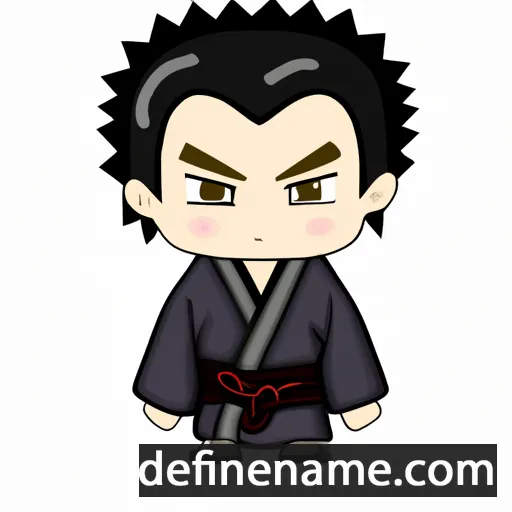 cartoon of the name Hidemasa