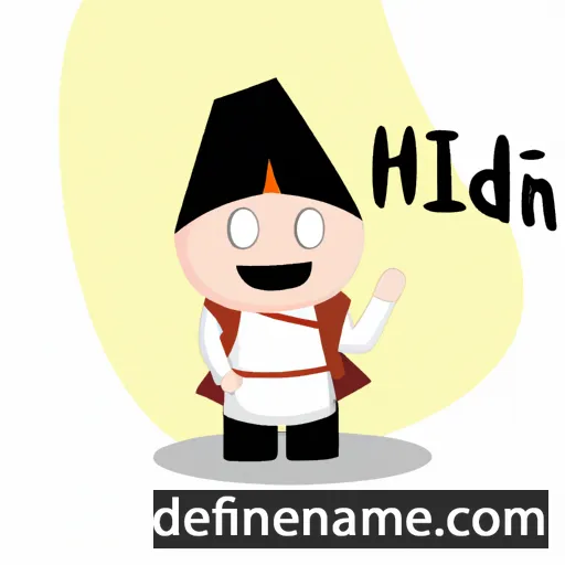 cartoon of the name Hidhin