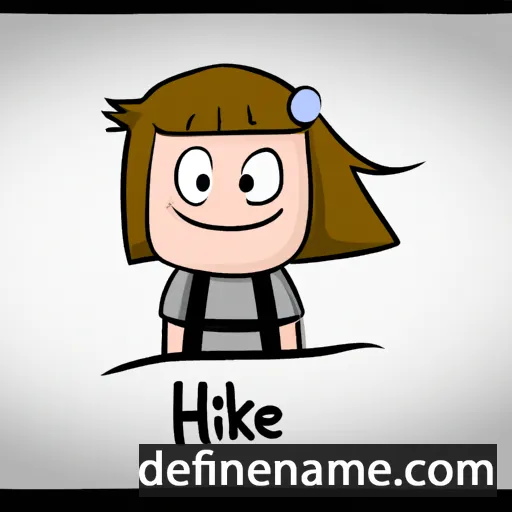 cartoon of the name Hieke