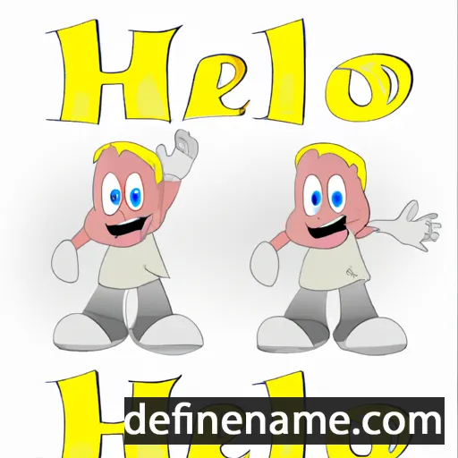 cartoon of the name Hiel