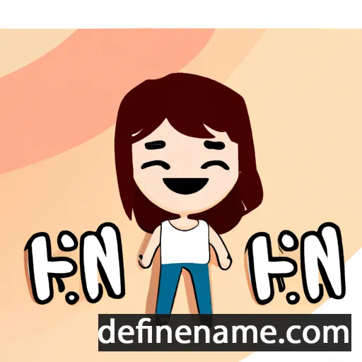 cartoon of the name Hien